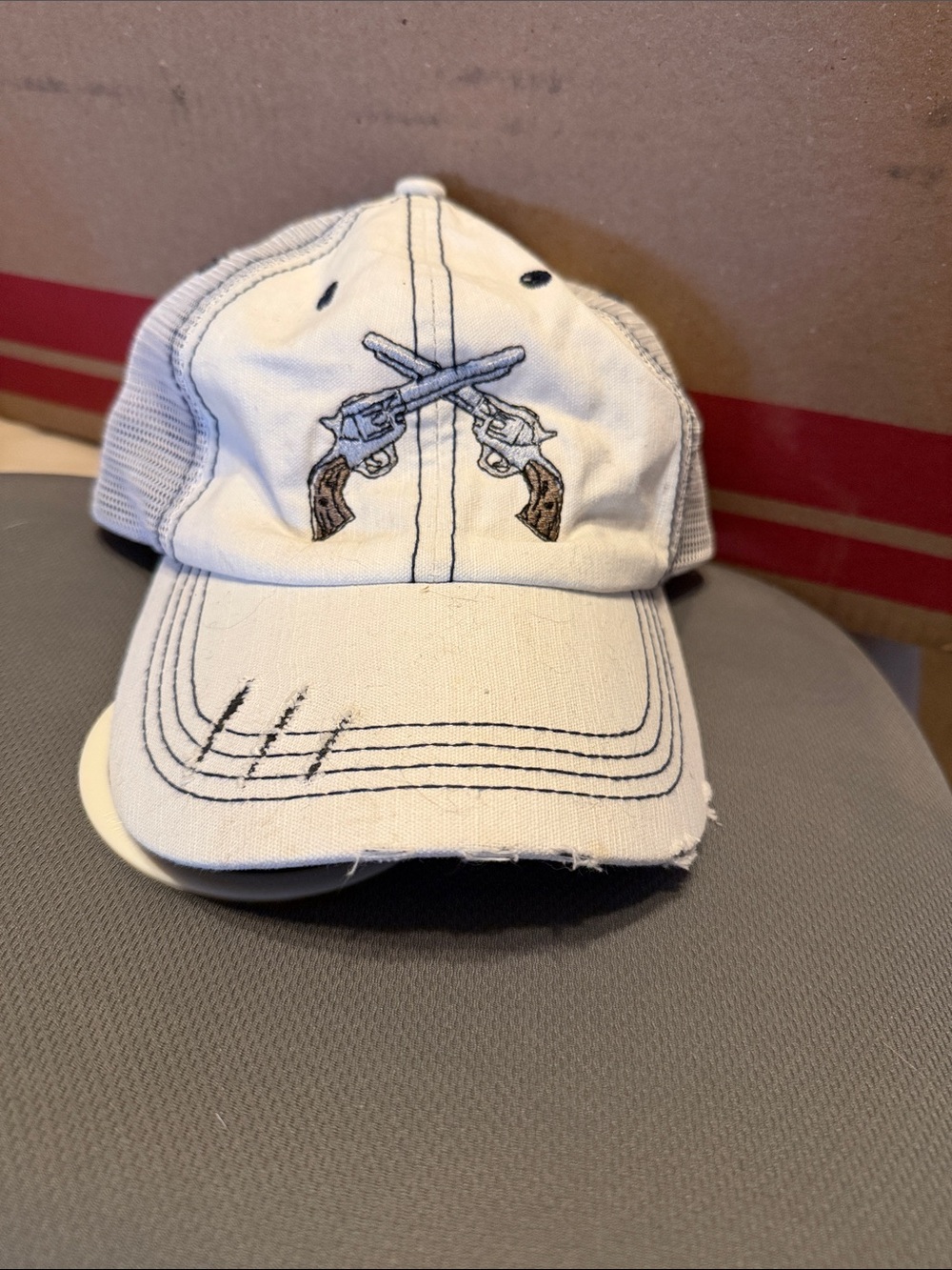 ladies cap with pistols